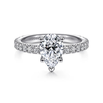14KW Diamond Engagement Semi-Mount Ring, .54 CTW